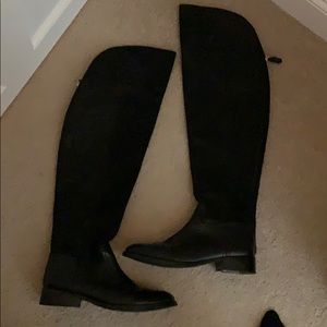 Tory Burch Black Over the Knee Boots